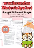 Vorschau - Arbeitsblätter - Wachsendes Materialpaket Kurzgeschichten - Deckblatt