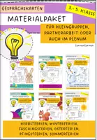 Vorschau - Bildkarten - Materialpaket: Gesprächskarten für nach den Ferien (Schreibanlässe) - Deckblatt