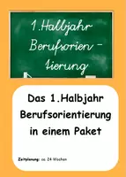 Vorschau - Stundenentwürfe - 1. Halbjahr Berufsorientierung als großes Materialpaket - Deckblatt