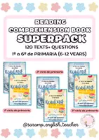 Vorschau - Arbeitsblätter - SUPERPAKET: 6 LESEVERSTÄNDNIS-BÜCHER (GRUNDSCHULE 6-12 JAHRE) - Deckblatt
