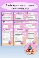 Vorschau - Arbeitsblätter - Materialpaket: Klassenarbeiten Deutsch Grundschule - Deckblatt