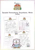 Vorschau - Arbeitsblätter - Grammatik: Sparpaket - Kommasetzung, Trennung & Konjunktionen - Kl. 3/4 (+ Klassenarbeit) - Deckblatt