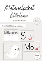 Vorschau - Präsentationen/Tafelbilder - Wachsendes Materialpaket: Blitzlesen (Klasse 1) - Deckblatt