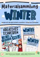 Vorschau - Spiele - Winter: Wortschatz und kreatives Schreiben DaF/DaZ - Deckblatt