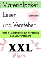 Vorschau - Unterrichtsreihen - Lesen und Verstehen XXL Materialpaket - Deckblatt