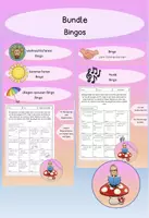 Vorschau - Arbeitsblätter - Materialpaket Bingo Spiele - Deckblatt