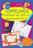 Vorschau - Mal- und Bastelvorlagen - Doppelpack "Brettspiel + Spiel- & Rätselmatte Minusaufgaben ZR 10" | Mathematik Klasse 1 | Mathe Spiele Klasse 1 | Anfangsunterricht - Deckblatt