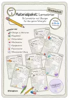 Vorschau - Stationenlernen - Materialpaket: Lernwörter - Training (orientiert an Jo-Jo + GWS) Kl.2 - Druckschrift - Deckblatt
