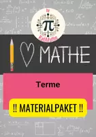 Vorschau - Arbeitsblätter - Materialpaket Terme – Grundlagen üben & wiederholen (Klasse 7/8) | überwiegend mit Lösungen - Deckblatt