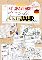 Vorschau - Arbeitsblätter - Sparpaket Silvester | Neujahr | 2026 und 2027 - Deckblatt