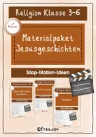 Vorschau - Arbeitsblätter - Materialpaket Stop Motion Jesusgeschichten - Deckblatt