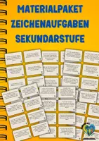 Vorschau - Aufgabenkarten - Materialpaket für den Kunstunterricht in der Sekundarstufe - Deckblatt