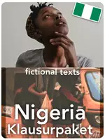 Vorschau - Klassenarbeiten - Nigeria - Klausuren (fictional - Americanah), inkl. Mediation + editierbarer EWH - Deckblatt