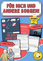 Vorschau - Arbeitsblätter - Gesamte Einheit AES 7: "Für mich und andere sorgen!" (11 Arbeitsblätter + Lösungen + 4 Powerpoints) – AES - Deckblatt