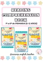 Vista previa - Fichas informativas / Documentos de lectura - PACK: READING COMPREHENSION BOOKS (PRIMARY 6-12 YEARS) DIFFERENT TOPICS - Portada