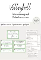 Vorschau - Stundenentwürfe - Volleyball - Reihenplanung und Reihentransparenz - Deckblatt