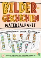 Vorschau - Mal- und Bastelvorlagen - Kreative Bildergeschichten schreiben - Deckblatt