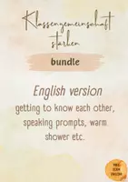 Vorschau - Arbeitsblätter - Materialpaket, bundle, teambuilding, getting to know each other, Klassengemeinschaft stärken, teamwork, englische Version - Deckblatt