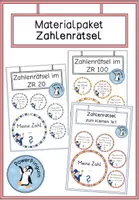 Vorschau - Spiele - Materialpaket Zahlenrätsel Klasse 1/2 - Deckblatt