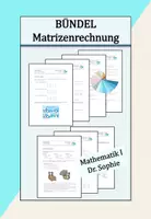 Vorschau - Arbeitsblätter - Bündel Matrizen Determinanten Lineare Gleichungssysteme 💐 - Deckblatt