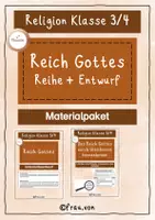 Vorschau - Stundenentwürfe - Das Reich Gottes entdecken – Komplettes Materialpaket für Klasse 3/4 - Deckblatt