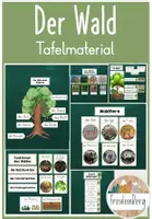 Vorschau - Arbeitsblätter - Tafelmaterial zum Thema Wald - Materialpaket - Deckblatt