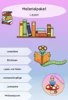 Vorschau - Spiele - Materialpaket: Lesen/Lesemotivation/Leseförderung - Deckblatt