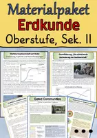 Vorschau - Arbeitsblätter - Materialpaket Erdkunde Oberstufe – Geographie GK & LK | Klausurtraining, Raumanalyse, Modelle, Globalisierung - Deckblatt
