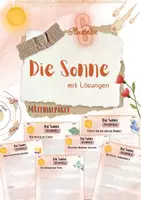 Vorschau - Arbeitsblätter - XL Materialpaket: Die Sonne | Einzigartiger Stern | Planeten (5. & 6. Klasse, Nawi | Biologie | Weltkunde) - 6 fertige Unterrichtsstunden mit Lösungen - Deckblatt