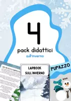anteprima - Materiale per pittura e bricolage - Raccolta di materiali sull'inverno e la neve - Pagina di copertina