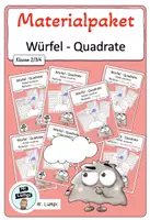 Vorschau - Arbeitsblätter - Materialpaket - Deutsch ,,Würfel Quadrate" - Deckblatt