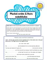 Vorschau - Arbeitsblätter - Materialpaket - modal verbs and their substitutes - Deckblatt