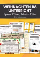 Vorschau - Arbeitsblätter - Weihnachten im (Deutsch-) Unterricht: 16 Materialien - Deckblatt