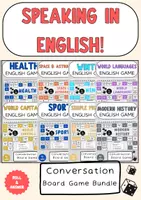 Vorschau - Spiele - Sprechen in Englisch 500+ Seiten Materialpaket Englisch Dialog Spiele (wachsendes Paket) - Deckblatt