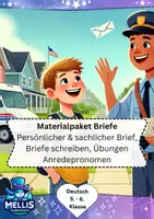 Vorschau - Unterrichtsreihen - Briefe schreiben Klasse 5/6: Wachsendes Materialpaket - Deckblatt