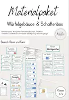 Vorschau - Stundenentwürfe - Materialpaket - Würfelgebäude & Schattenbox - Deckblatt
