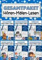 Vorschau - Arbeitsblätter - Materialpaket: Hören – Lesen – Malen für den Anybook Pro - Deckblatt