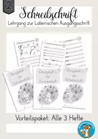 Vorschau - Unterrichtsreihen - Lateinische Ausgangsschrift Schreiblehrgang Materialpaket - Deckblatt