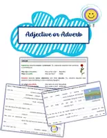 Vorschau - Arbeitsblätter - Materialpaket - Adjective or Adverb - Deckblatt