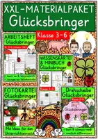Vorschau - Unterrichtsreihen - Glücksbringer Klasse 3-6 Grundschule MATERIALPAKET - Deckblatt
