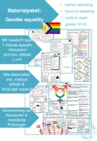 Vorschau - Spiele - Materialpaket: Gender roles, stereotypes & gender equality - Discussion Activities, Debates & Speaking Tasks for Englisch Oberstufe - Deckblatt