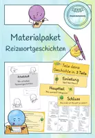 Vorschau - Arbeitsblätter - Materialpaket Reizwortgeschichten (Klasse 3/4) - Deckblatt