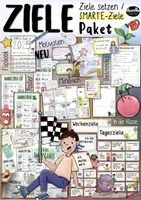 Vorschau - Mal- und Bastelvorlagen - 🎯 SMARTe ZIELE setzen - Lernmaterial Paket Zielsetzung + Neujahr - Deckblatt