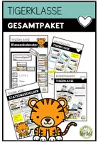 Vorschau - Arbeitsblätter - Materialpaket - Gesamtpaket - Tigerklasse - wachsendes Bundle - Deckblatt