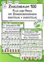 Vorschau - Spiele - Materialpaket " Zehnerübergänge im Zahlenraum 100" - Deckblatt