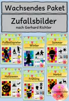 Vorschau - Arbeitsblätter - Kunst: Zufallsbilder - Gerhard Richter - Wachsendes Materialpaket - 5 Themen- - Deckblatt