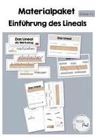 Vorschau - Arbeitsblätter - Materialpaket - Einführung des Lineals - Deckblatt