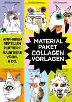 Vorschau - Arbeitsblätter - Tier-Collagen für den Kunstunterricht – Gestaltung & Kreativität – Materialpaket - Deckblatt