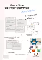 Vorschau - Unterrichtsreihen - Materialpaket Sinne - Deckblatt