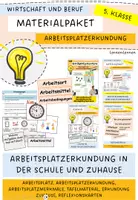 Vorschau - Arbeitsblätter - Materialpaket Arbeitsplatzerkundung - Deckblatt